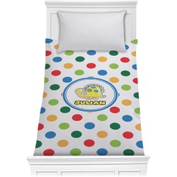 Dots & Dinosaur Comforter - Twin (Personalized)
