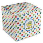 Dots & Dinosaur Cube Favor Gift Boxes (Personalized)