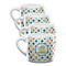 Dots & Dinosaur Double Shot Espresso Mugs - Set of 4 Front