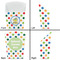 Dots & Dinosaur French Fry Favor Box - Front & Back View