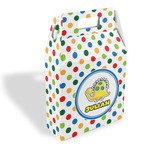 Dots & Dinosaur Gable Favor Box (Personalized)