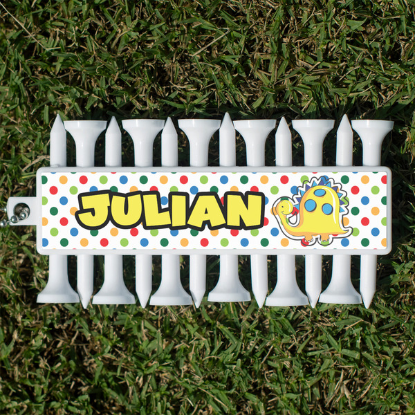 Custom Dots & Dinosaur Golf Tees & Ball Markers Set (Personalized)