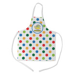 Dots & Dinosaur Kid's Apron - Medium (Personalized)