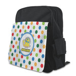 Dots & Dinosaur Preschool Backpack (Personalized)