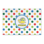 Dots & Dinosaur Large Rectangle Car Magnet (Personalized)