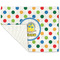 Dots & Dinosaur Linen Placemat - Folded Corner (single side)