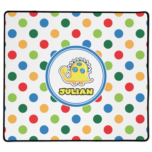 Custom Dots & Dinosaur XL Gaming Mouse Pad - 18" x 16" (Personalized)