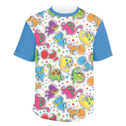 Dots & Dinosaur Men's Crew T-Shirt - Medium