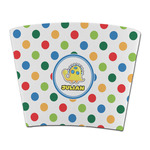 Dots & Dinosaur Party Cup Sleeve - without bottom (Personalized)