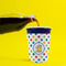 Dots & Dinosaur Party Cup Sleeves - without bottom - Lifestyle