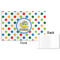 Dots & Dinosaur Disposable Paper Placemat - Front & Back