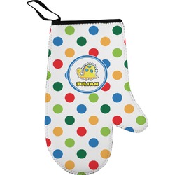 Dots & Dinosaur Oven Mitt (Personalized)