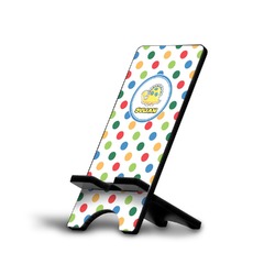 Dots & Dinosaur Cell Phone Stand (Small) (Personalized)