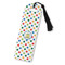 Dots & Dinosaur Plastic Bookmarks - Front