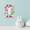 Dots & Dinosaur Rocker Light Switch Covers - Single - IN CONTEXT