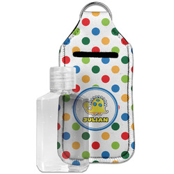 Dots & Dinosaur Hand Sanitizer & Keychain Holder - Large (Personalized)