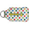 Dots & Dinosaur Sanitizer Holder Keychain - Small (Back)