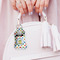 Dots & Dinosaur Sanitizer Holder Keychain - Small (LIFESTYLE)