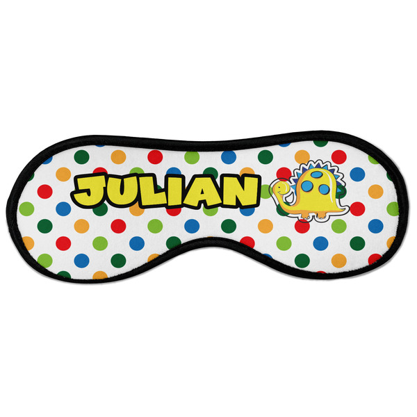 Custom Dots & Dinosaur Sleeping Eye Masks - Large (Personalized)