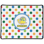 Dots & Dinosaur Large Gaming Mouse Pad - 12.5" x 10" (Personalized)