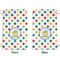 Dots & Dinosaur Small Laundry Bag - Front & Back View