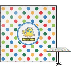 Dots & Dinosaur Square Table Top - 24" (Personalized)