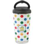 Dots & Dinosaur Stainless Steel Coffee Tumbler (Personalized)