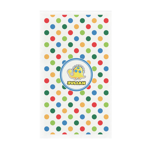 Custom Dots & Dinosaur Guest Paper Towels - Full Color - Standard (Personalized)