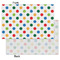 Dots & Dinosaur Tissue Paper - Lightweight - Small - Front & Back