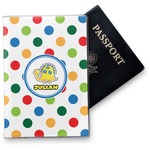 Dots & Dinosaur Vinyl Passport Holder (Personalized)