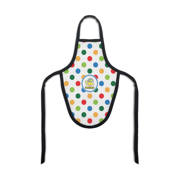 Custom Dots & Dinosaur Bottle Apron (Personalized)