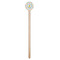 Dots & Dinosaur Wooden 7.5" Stir Stick - Round - Single Stick