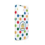 Dots & Dinosaur iPhone Case - Plastic - iPhone 13 Mini (Personalized)