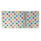 Dinosaur Print & Dots 3 Ring Binders - Full Wrap - 2" - OPEN INSIDE