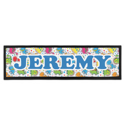 Dinosaur Print & Dots Bar Mat - Large (Personalized)