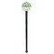 Dinosaur Print & Dots Black Plastic 7" Stir Stick - Round - Single Stick