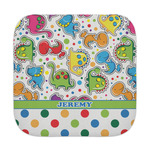 Dinosaur Print & Dots Face Towel (Personalized)