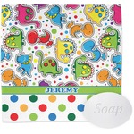 Dinosaur Print & Dots Washcloth (Personalized)