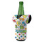 Dinosaur Print & Dots Jersey Bottle Cooler - ANGLE (on bottle)