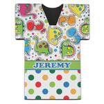 Dinosaur Print & Dots Jersey Bottle Cooler (Personalized)