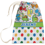 Dinosaur Print & Dots Laundry Bag - Large (Personalized)