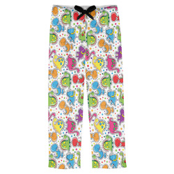 Dinosaur Print & Dots Mens Pajama Pants - S