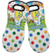 Dinosaur Print & Dots Neoprene Oven Mitt -Set of 2 - Front