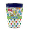 Dinosaur Print & Dots Party Cup Sleeves - without bottom - FRONT (on cup)