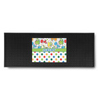 Dinosaur Print & Dots Rubber Bar Mat (Personalized)