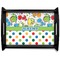 Dinosaur Print & Dots Serving Tray Black Large - Main