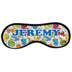 Dinosaur Print & Dots Sleeping Eye Masks - Large (Personalized)