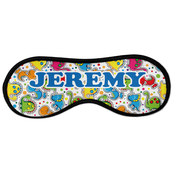 Custom Dinosaur Print & Dots Sleeping Eye Masks - Large (Personalized)