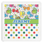 Dinosaur Print & Dots Paper Dinner Napkins (Personalized)