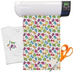 Dinosaur Print & Dots Heat Transfer Vinyl Sheet (12"x18")